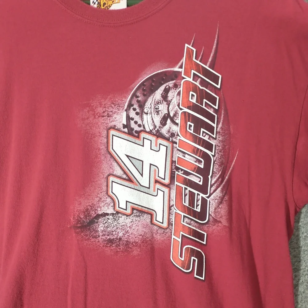 Winners Circle Tony Stewart 14 NASCAR Racing T-Shirt Red Mens XL Office Depot - Picture 2 of 12